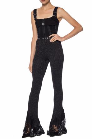 'haunted' lace-trimmed leggings, zdjęcie 2 'haunted' lace-trimmed leggings od Philipp Plein